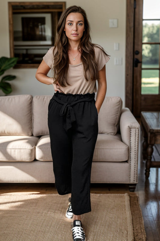 Cool It - Black Culottes