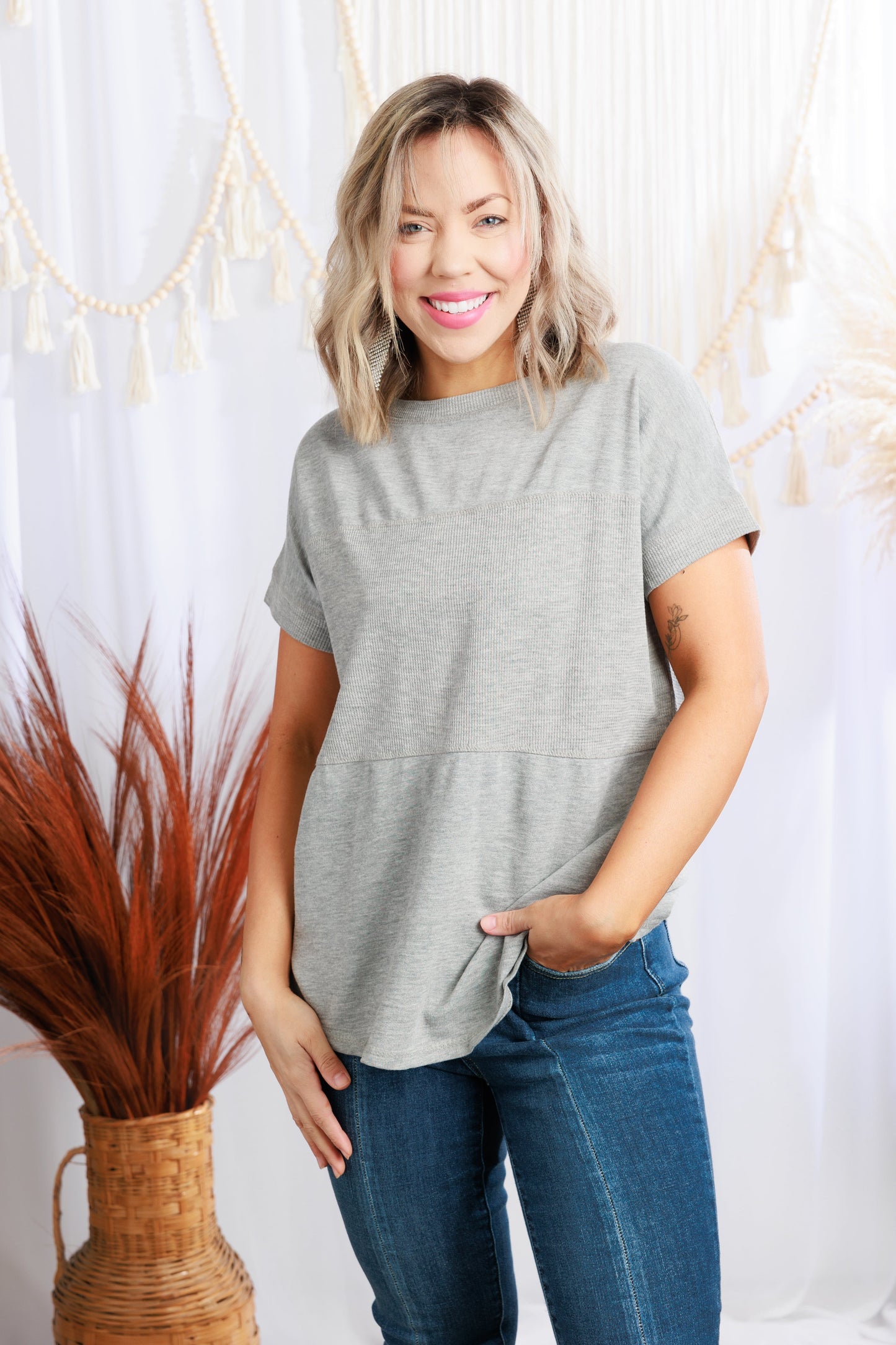 Not So Basic  - Grey Tee