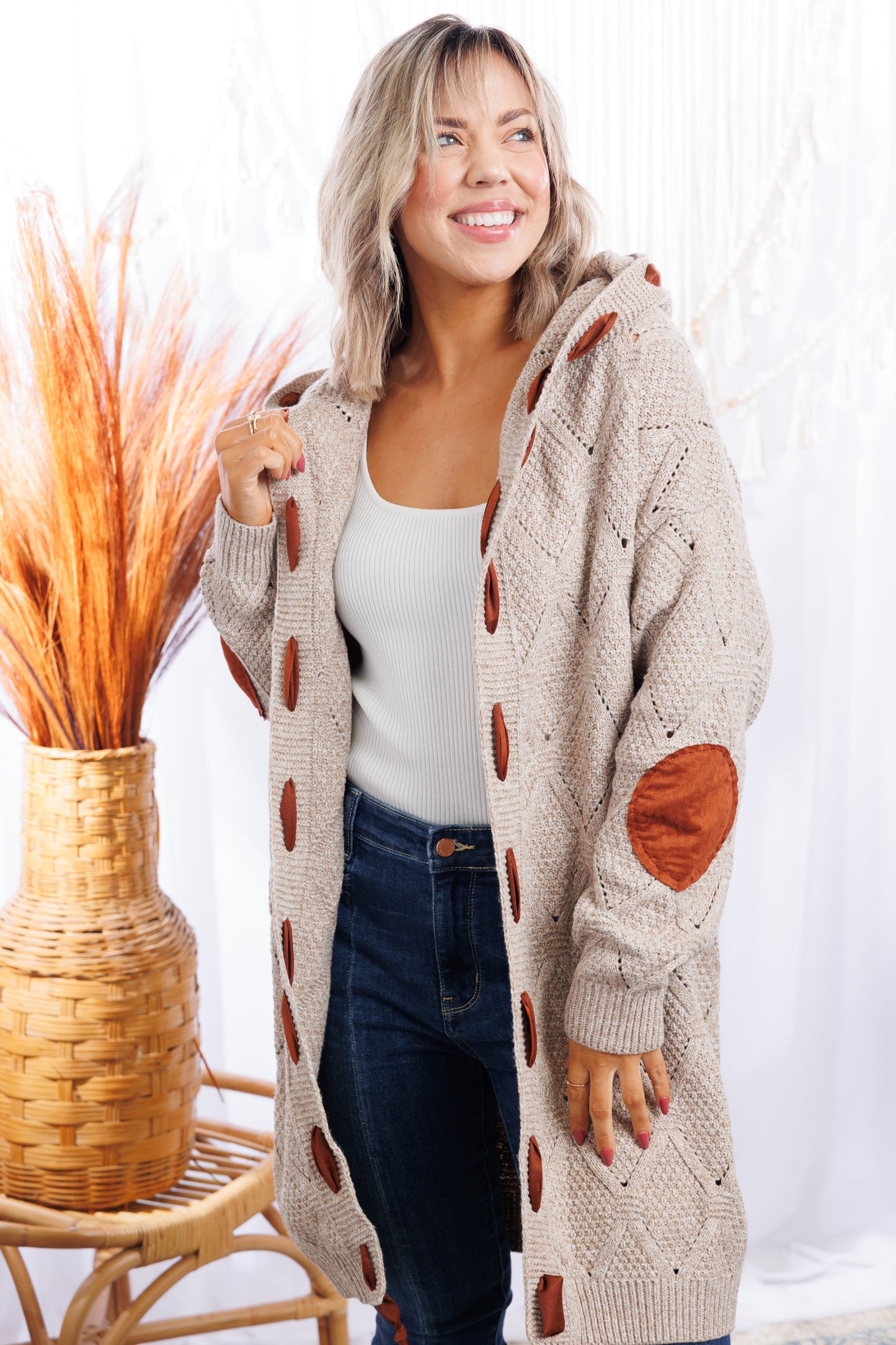 Ribbon Stitched Cardigan